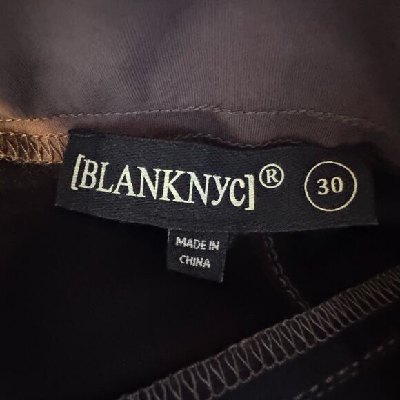 Blank NYC You Matter Brown Faux Leather Pull-On Pants NWT Size 30 - Picture 9 of 9